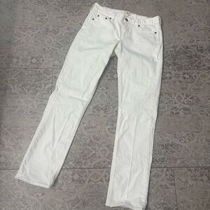 J.Crew White Denim Stretch Jean Straight Leg SZ 28 (6) S